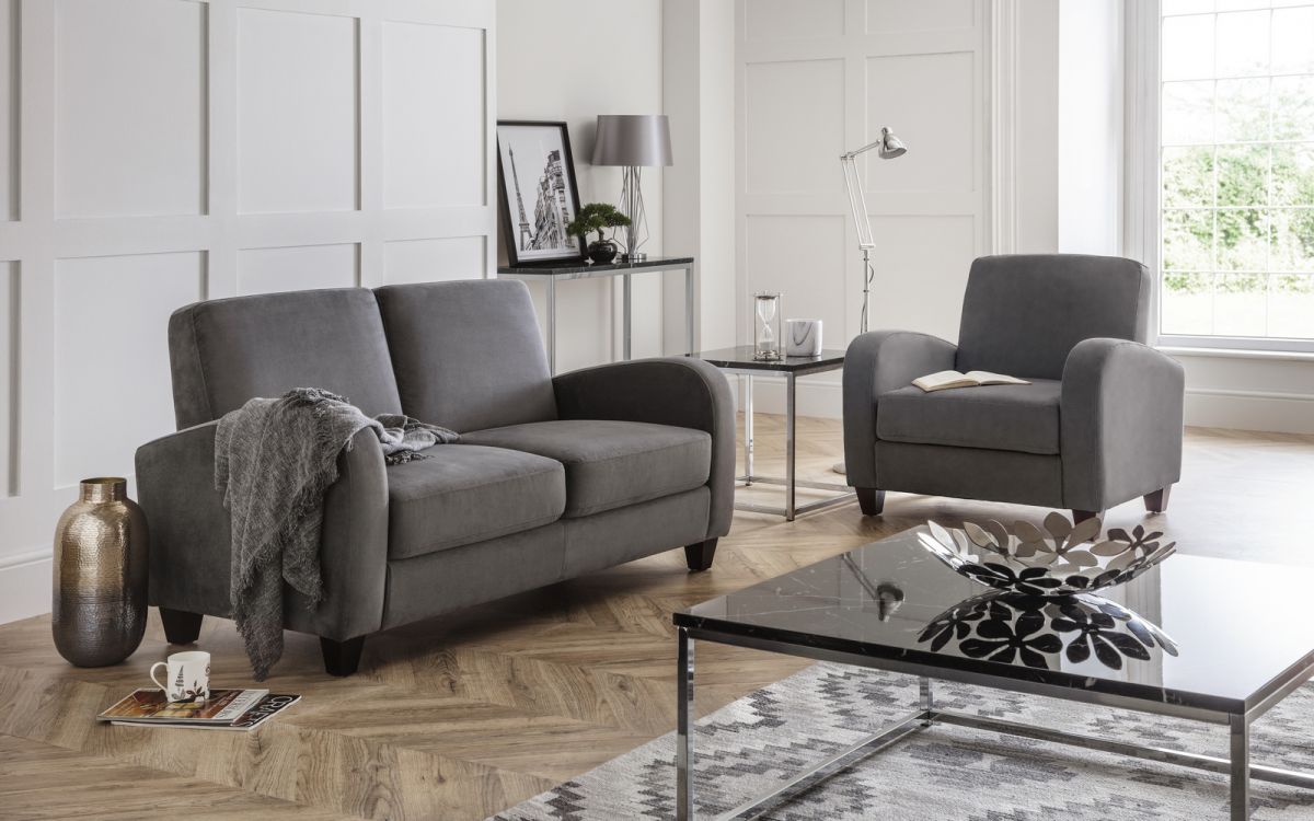 Vivo Sofa Bed in Dusk Grey Chenille