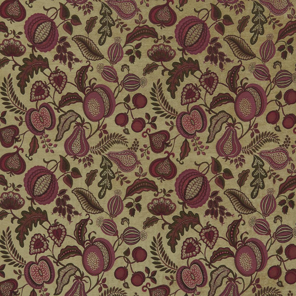 Summer Fruits Thistle Curtain