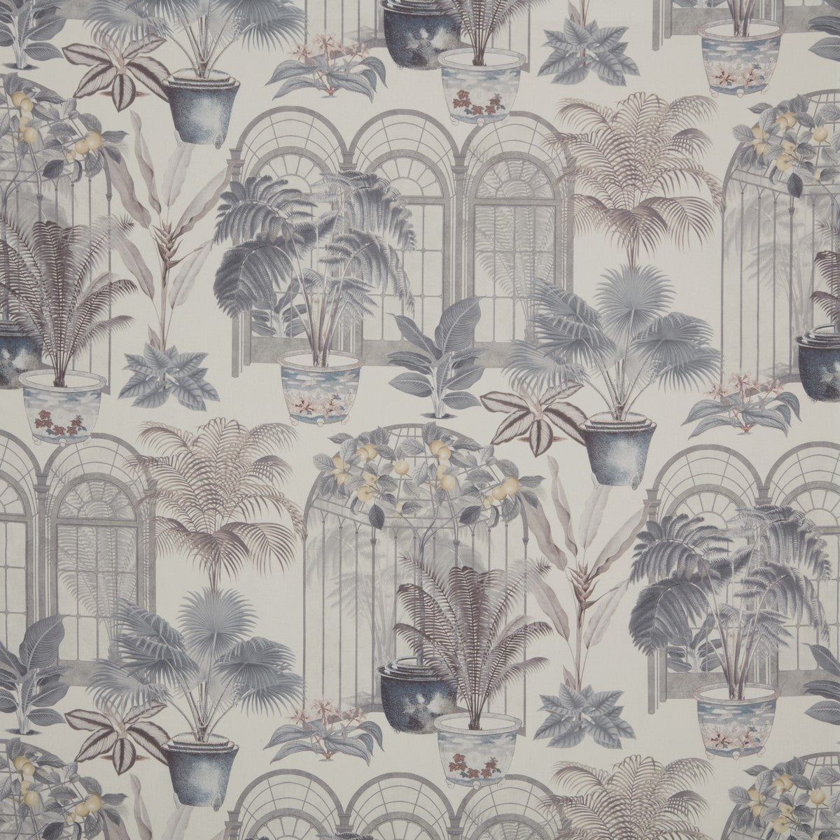 Victorian Glasshouse Putty Curtain