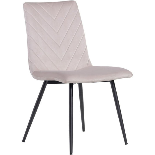 The Chair Collection - Retro Dining - Taupe Velvet