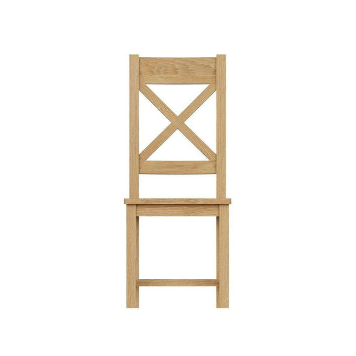 CO Dining & Occasional - Cross Back Chair Wooden Seat
