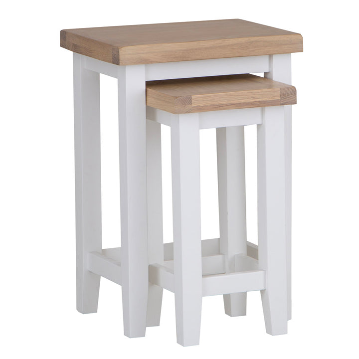 EA Dining White - Nest of 2 tables