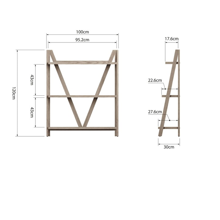 FO Dining - Small Wide Bookcase