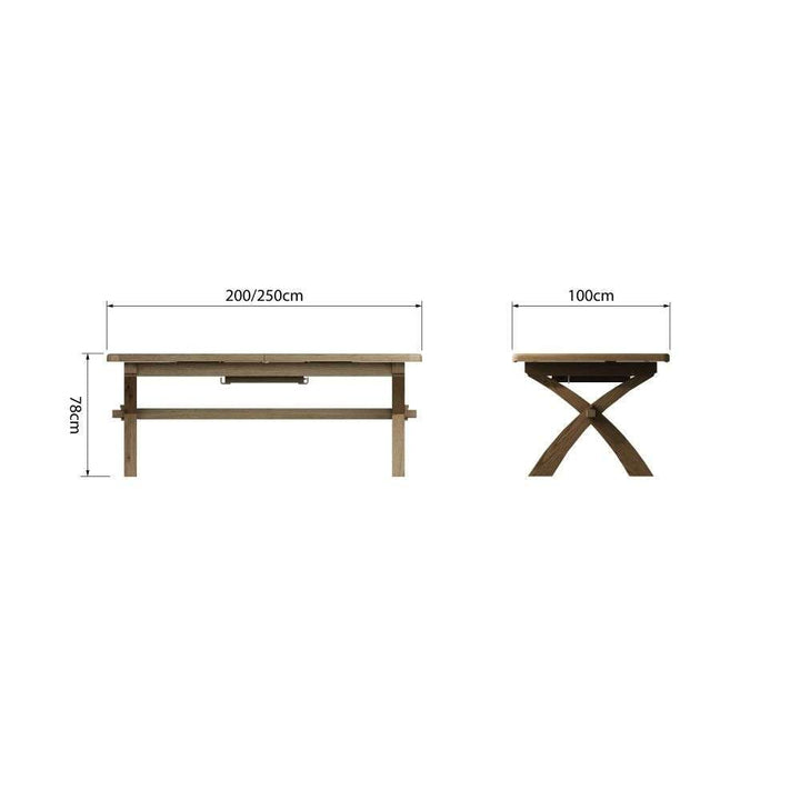 HO Dining & Occasional - 2.0m Cross Leg Dining Table