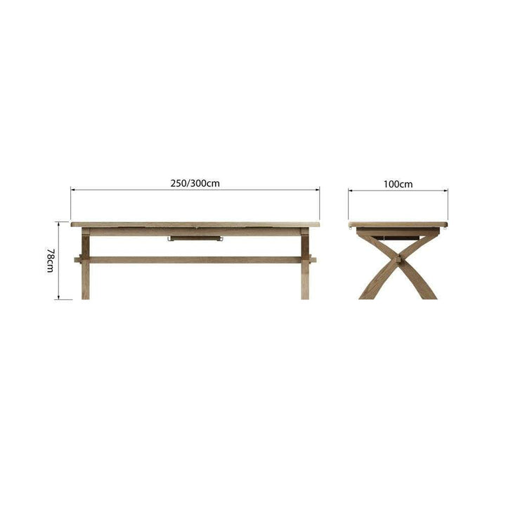 HO Dining & Occasional - 2.5M Cross Legged Dining Table
