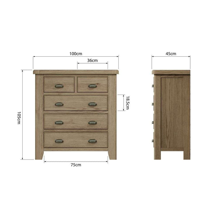 HO Bedroom - 2 over 3 Chest