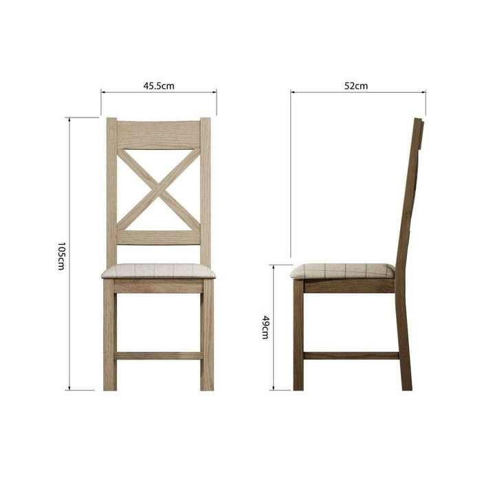 HO Dining & Occasional Beige - Cross Back Dining Chair