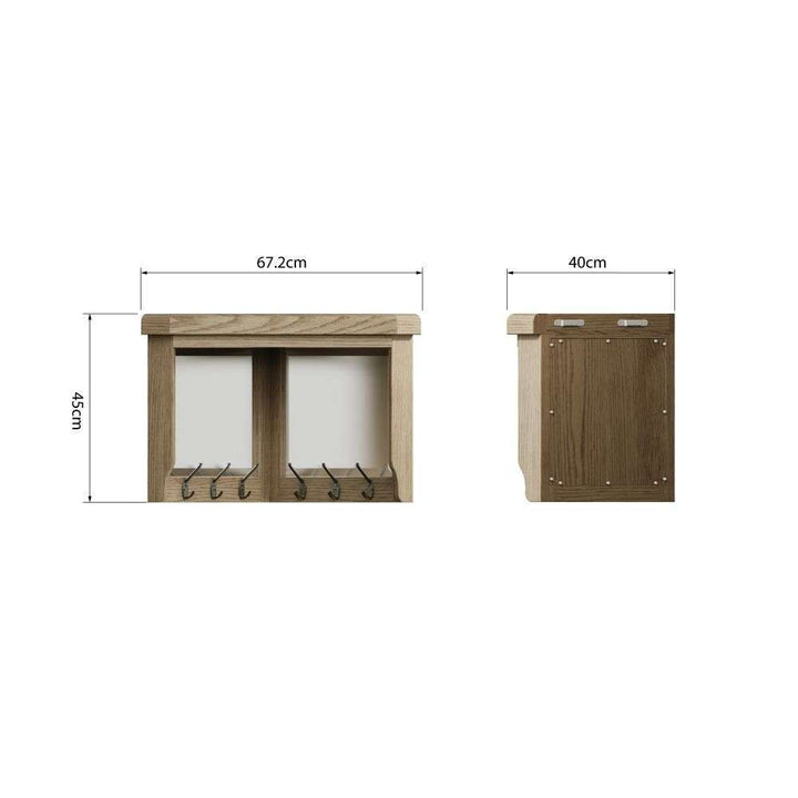 HO Dining & Occasional - Corner Hall Bench Top