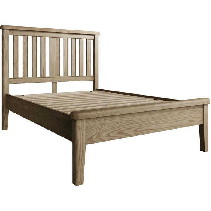 HO 4'6 Bed with Wooden Headboard and Low End Footboard