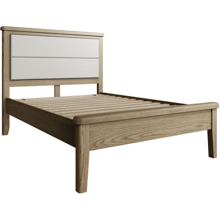 HO 4'6 Bed with Fabric Headboard and Low End Footboard