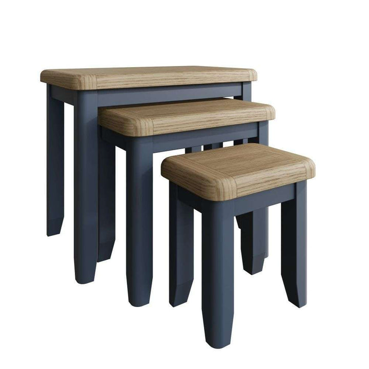 HOP Dining & Occasional Blue - Nest of 3 Tables