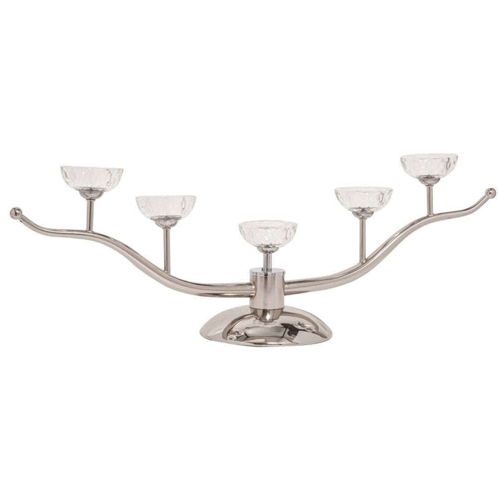 Mint Homeware - Nickel Plated & Crystal Tea Light Holder