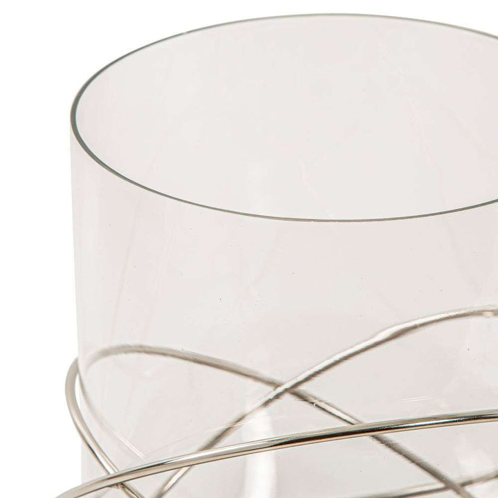 Mint Homeware - Large Ring Candle Holder with Glass