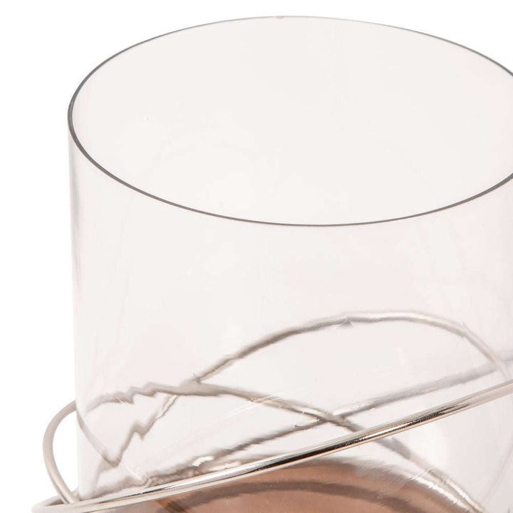 Mint Homeware - Medium Ring Candle Holder with Glass
