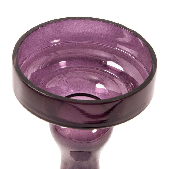 Mint Homeware Silver - Glass Pillar Holder - Small