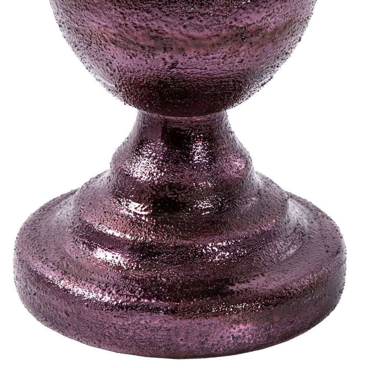 Mint Homeware Silver - Glass Pillar Holder - Large