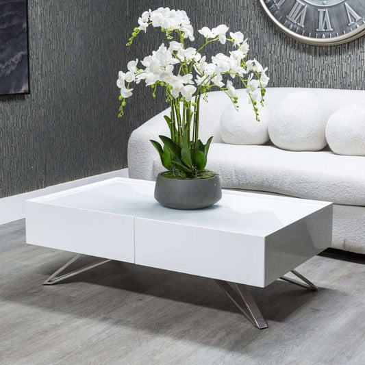 DE Dining White - Coffee Table
