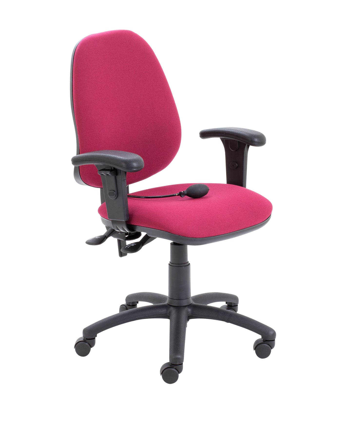 CALYPSO ERGO 2 LEVER WITH LUMBAR PUMP + ADJ ARMS CLARET