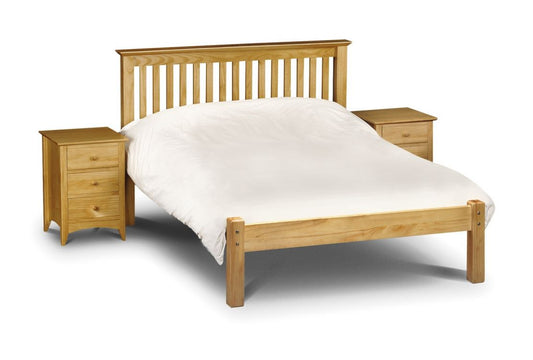 Barcelona Bed - Low Foot End Pine