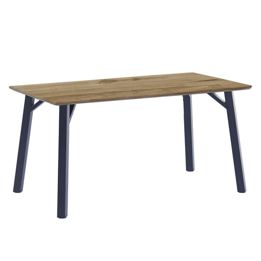 The Table Collection - 1.8m Fixed Top Dining Table Oak effect