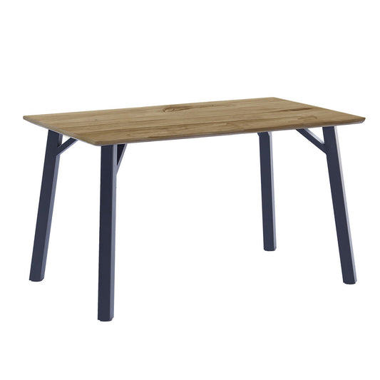 The Table Collection - 1.2m Fixed Top Dining Table Oak effect