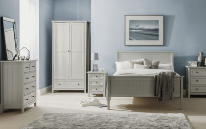 Maine 2 Door Combination Wardrobe - Dove Grey