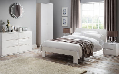 Manhattan 2 Drawer Bedside - White