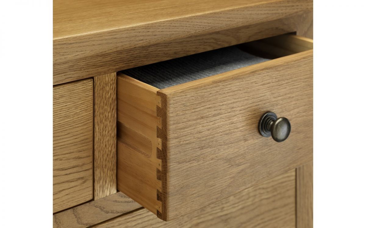 Marlborough Oak 3 Drawer Bedside