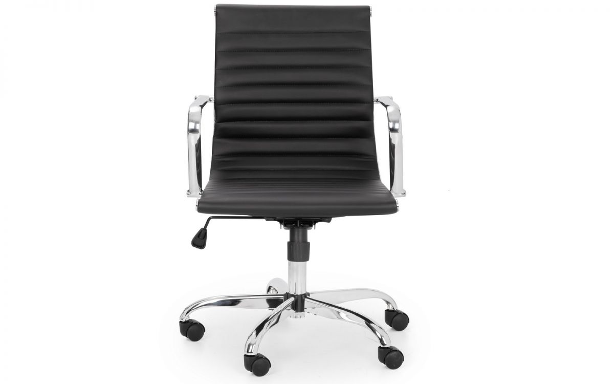 Gio Office Chair - Black & Chrome