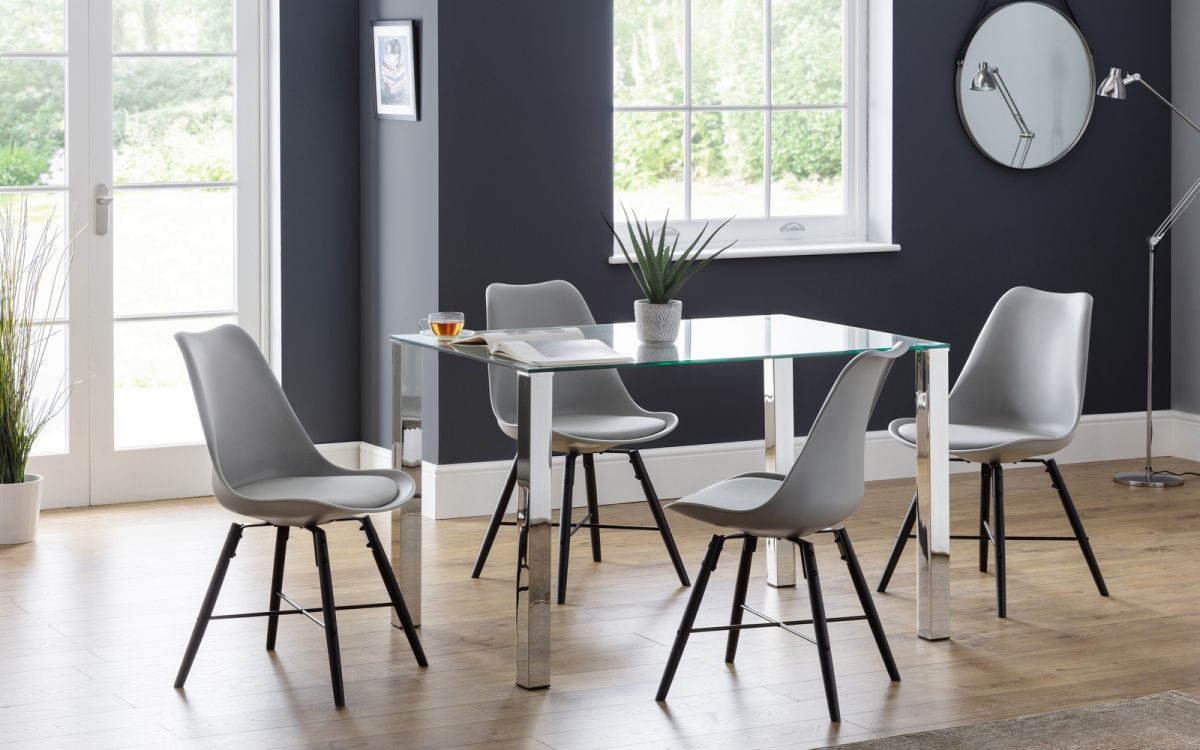 Kari Dining Chair - Grey & Black