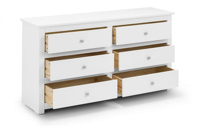 Radley 6 Drawer Chest - White