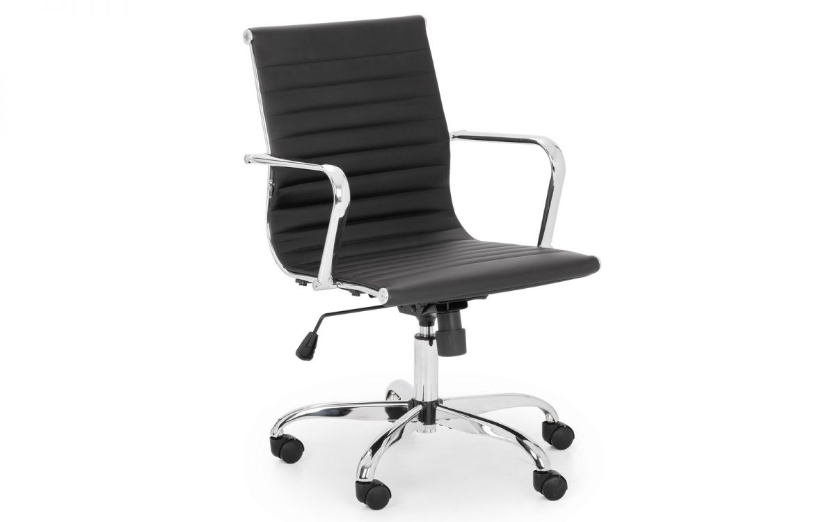 Amalfi Desk & Gio Black Office Chair