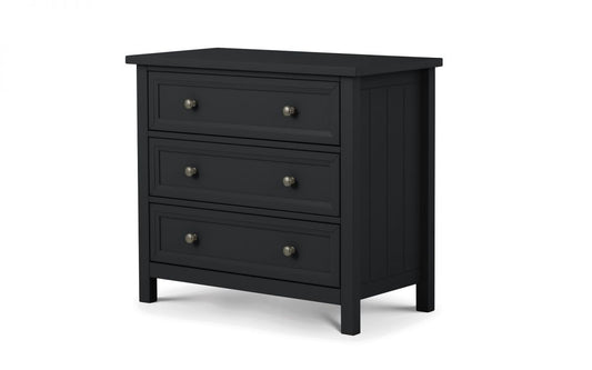 Maine 3 Drawer Chest - Anthracite