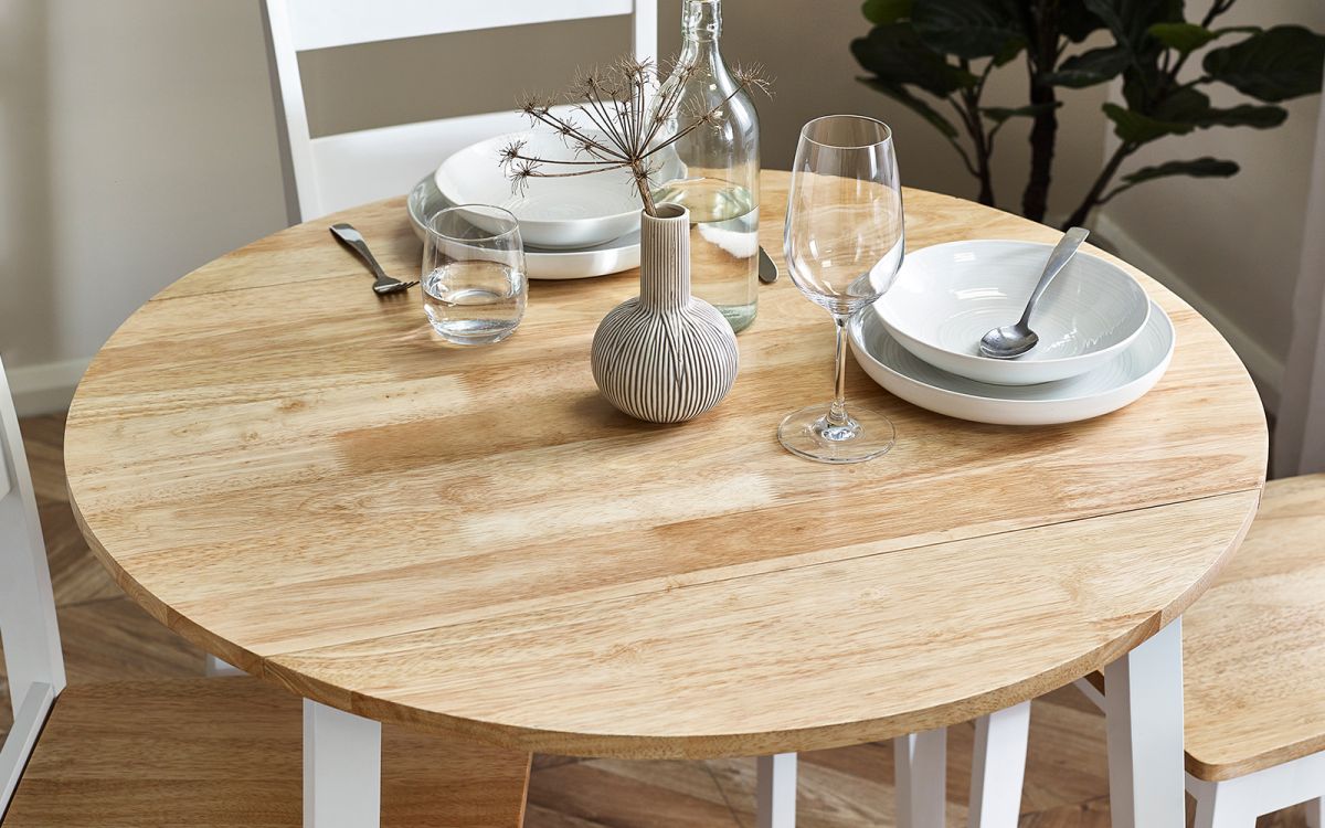 Linwood Round Dropleaf Table