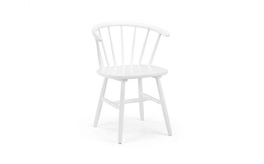 Modena Curved Back Dining Chair - White