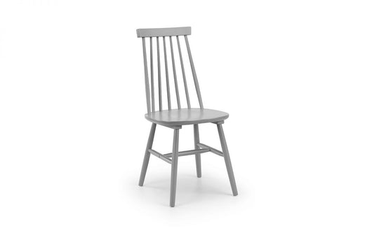 Alassio Spindle Back Dining Chair - Grey