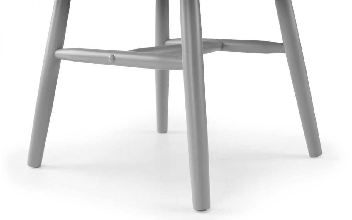 Alassio Spindle Back Dining Chair - Grey