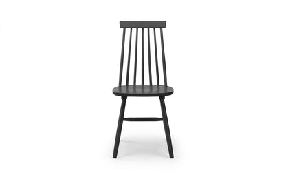 Alassio Spindle Back Dining Chair - Black