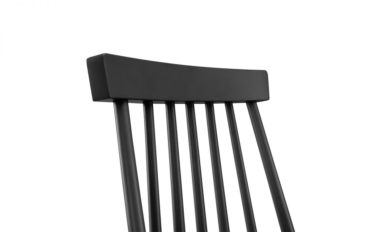 Alassio Spindle Back Dining Chair - Black