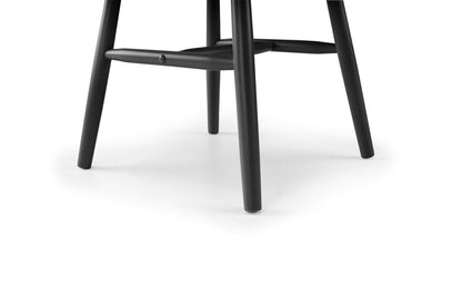 Alassio Spindle Back Dining Chair - Black