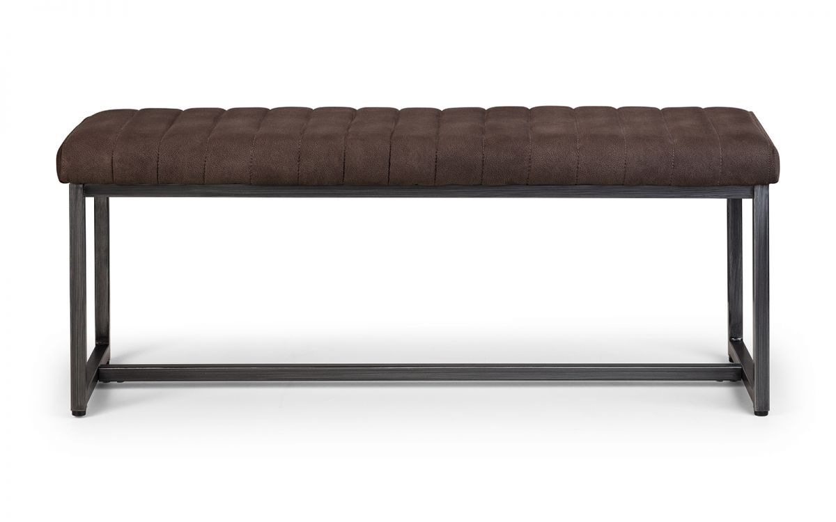 Brooklyn Upholstered Bench - Charcoal