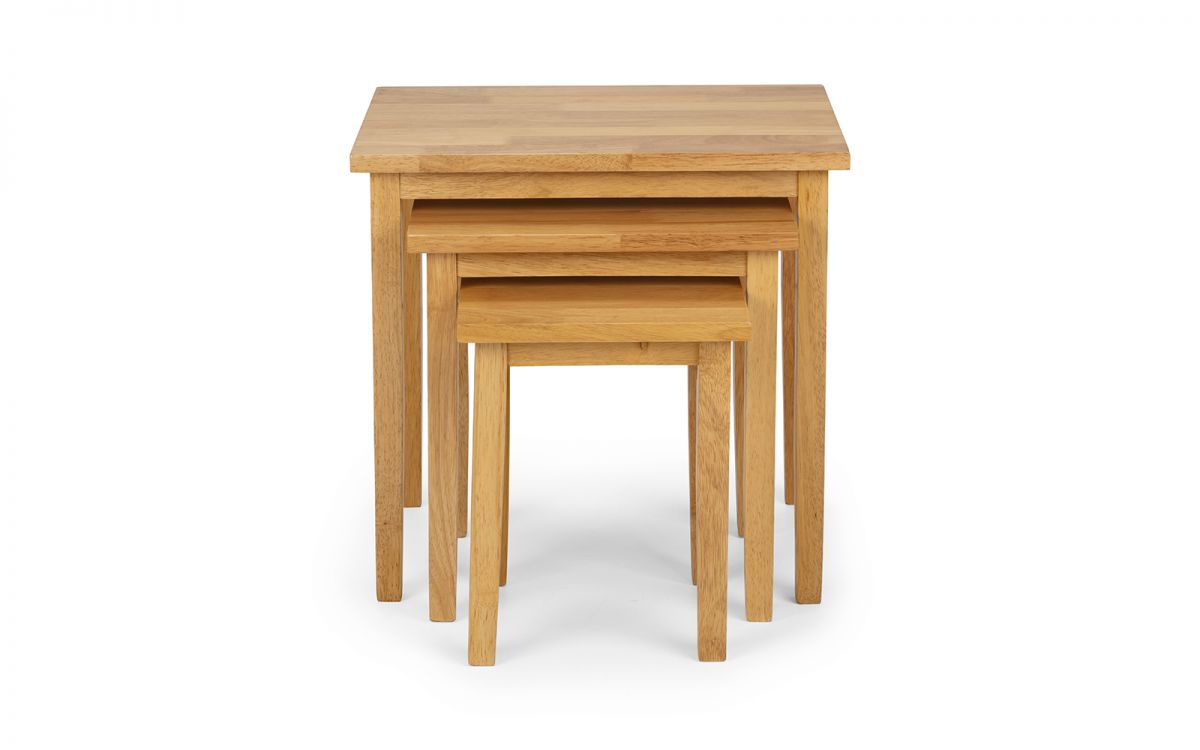 Cleo Nest of Tables - Light Oak Finish