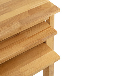 Cleo Nest of Tables - Light Oak Finish