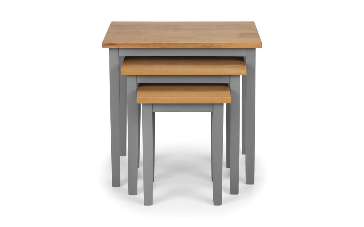 Cleo Nest of Tables - Grey & Oak