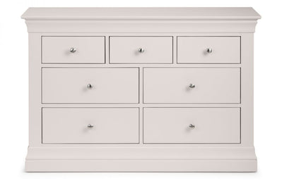 Clermont 4+3 Drawer Chest - Light Grey