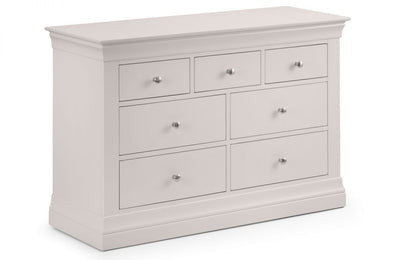 Clermont 4+3 Drawer Chest - Light Grey