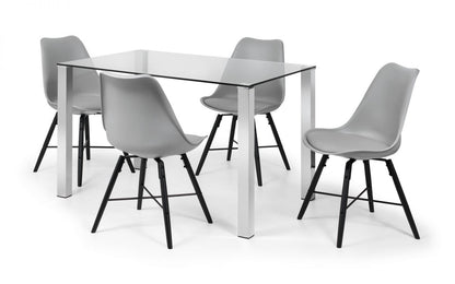 Kari Dining Chair - Grey & Black