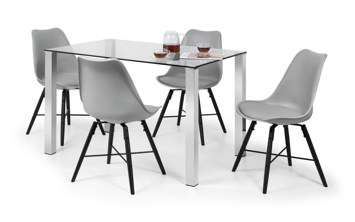 Kari Dining Chair - Grey & Black