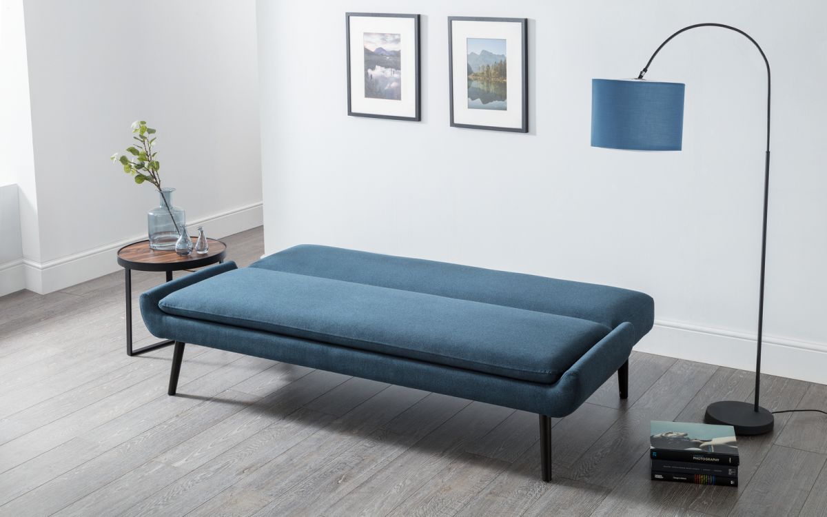 Gaudi Curled Base Sofabed - Blue