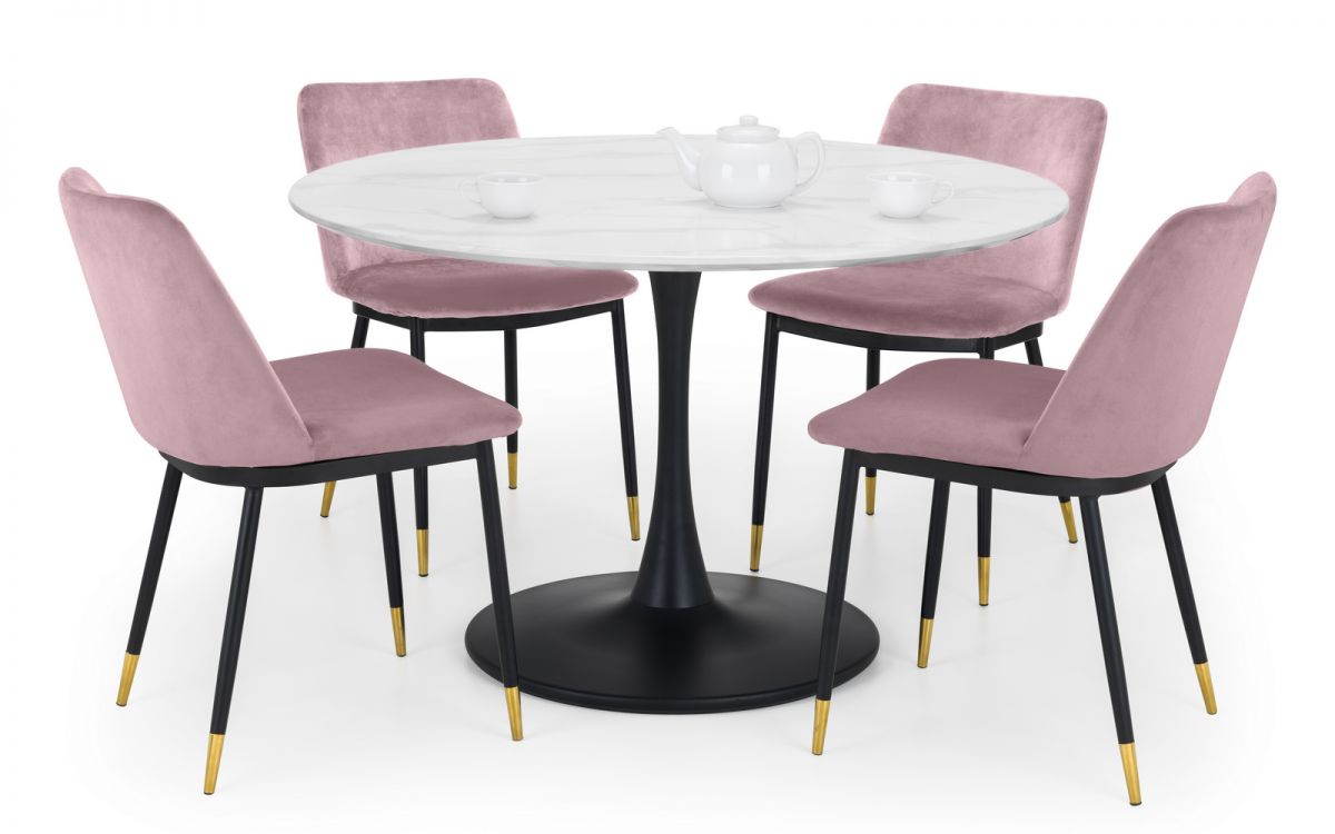 Delaunay Dining Chair - Dusky Pink